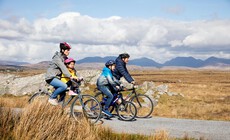 Radfahren Derrigimlagh, co Galway, Echt Irland